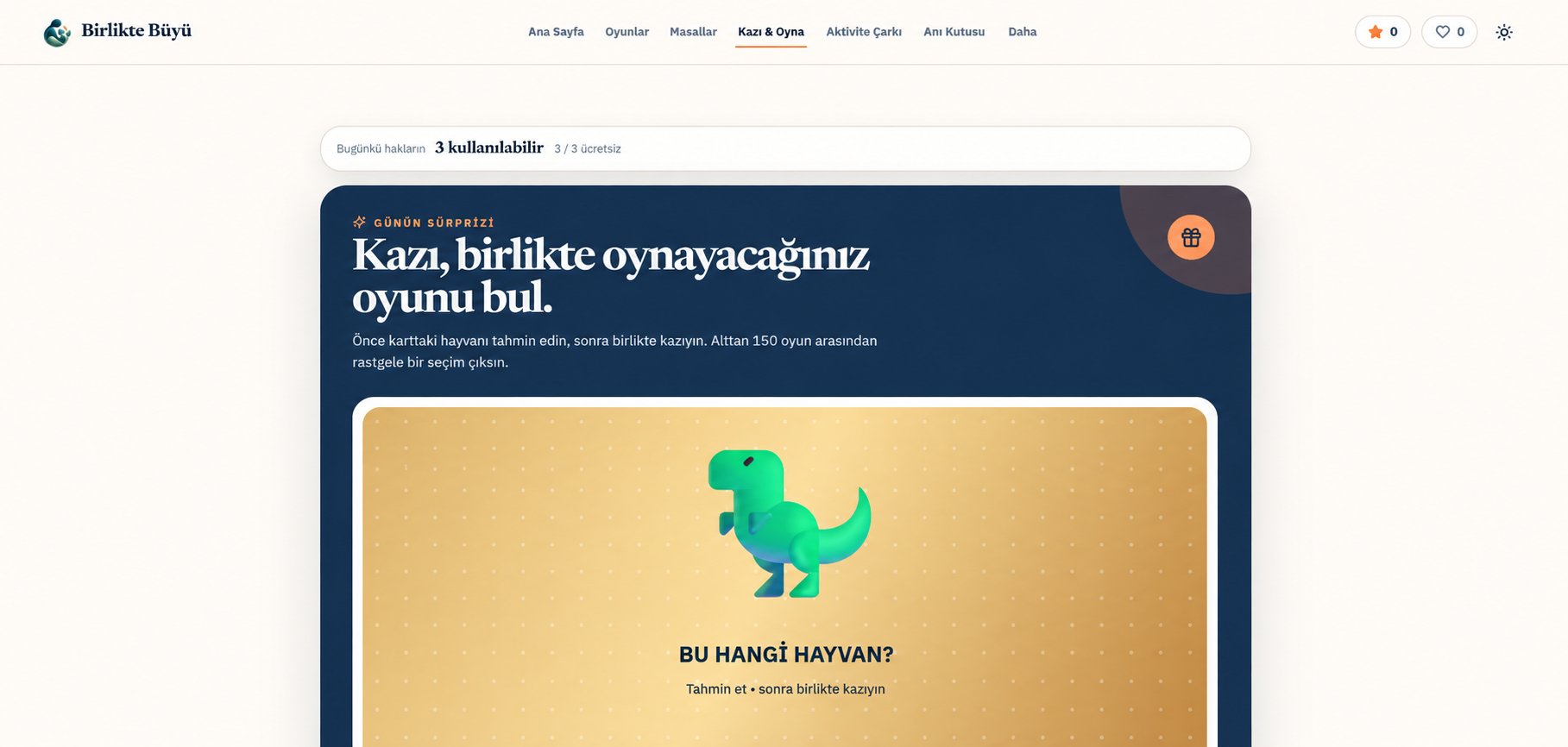 Birlikte Büyü interface preview